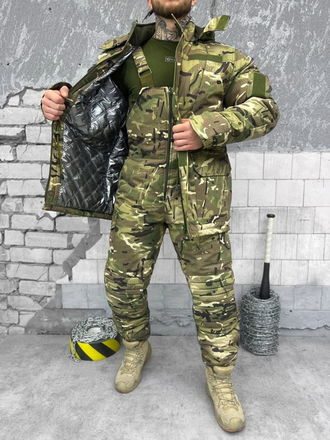 Тактический зимний теплый военный комплект Solomon ( Куртка + Штаны ), Камуфляж: Мультикам, Размер: L - изображение 1