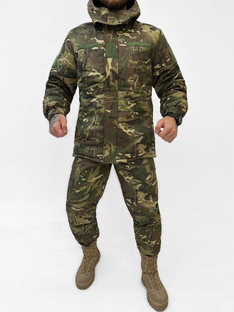 Тактичний зимовий теплий військовий комплект ABT ( Куртка + Штани ), Камуфляж: Мультикам, Розмір: S - зображення 1