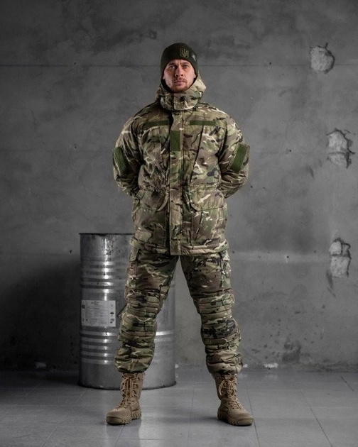 Тактичний зимовий теплий військовий комплект SM16 ( Куртка + Штани ), Камуфляж: Мультикам, Розмір: M - зображення 1