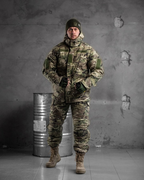 Тактичний зимовий теплий військовий комплект SM16 ( Куртка + Штани ), Камуфляж: Мультикам, Розмір: M - зображення 2