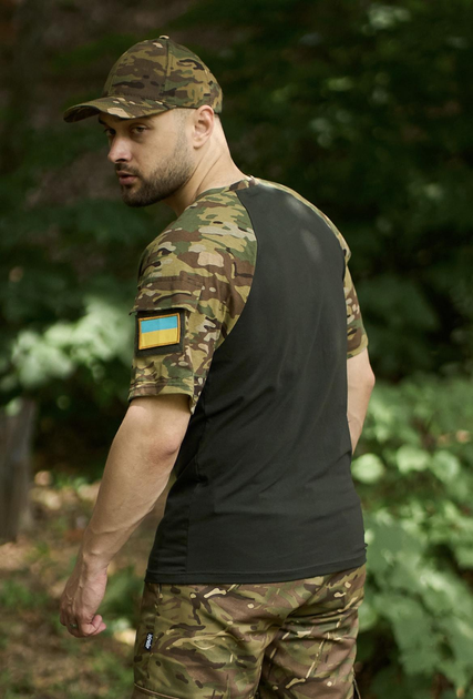 Тактична футболка Sleeve хакі/мультикам L - зображення 2