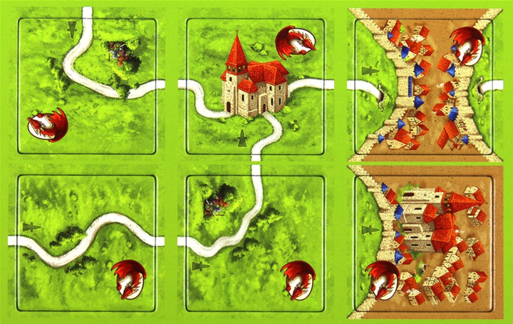 Доповнення до настільної гри Bard Carcassonne Принцеса і дракон 2 видання (8595558307036) - зображення 1
