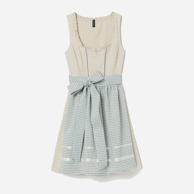 Акція на Сукня міді літня жіноча H&M 7404640ral 32 Світло-бежева від Rozetka