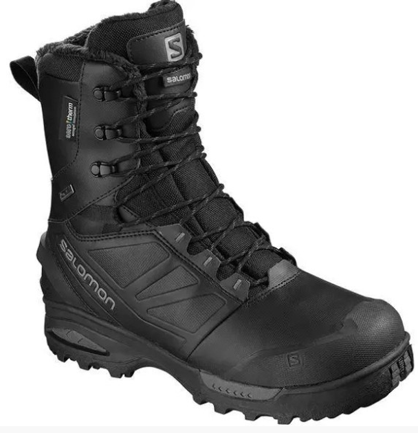 Зимние теплые берцы Salomon Toundra Forces CSWP 41.5 Черный - изображение 1