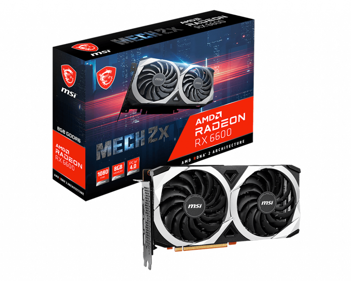 Відеокарта MSI Radeon RX 6600 MECH 2X 8G - зображення 5