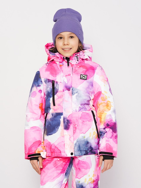 Акция на Дитяча зимова лижна куртка для дівчинки Lemon Outerwear Snow&Ski Girl ZL3152109OSG-007 128 см Рожева от Rozetka
