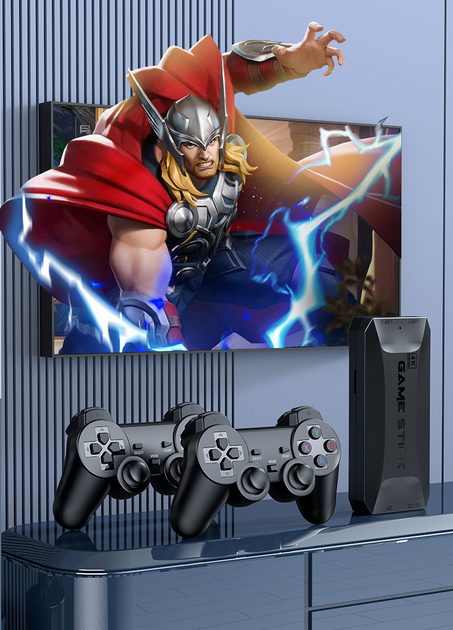 Ігрова приставка Game Stick Lite M16 64Gb 4K Ultra HD 2 джойстика 20000+ ігор 25+ емуляторів - зображення 4
