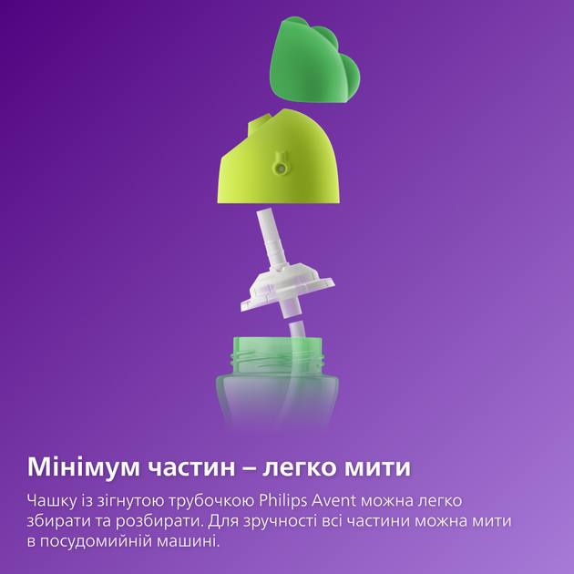 Поїльник Philips AVENT з трубочкою 200 мл 9 міс+ Синій (SCF796/01) - зображення 5