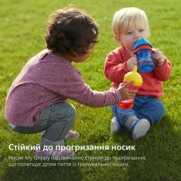 Чашка-непроливайка Philips Avent з твердим носиком Рожева 300 мл (SCF804/04) - зображення 3