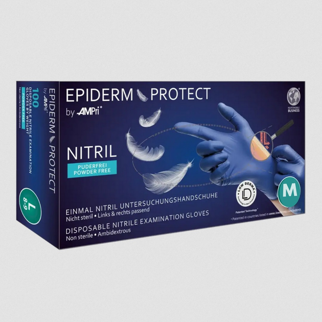 Медичні нітрилові рукавички EpidermProtect 100шт/уп - зображення 1