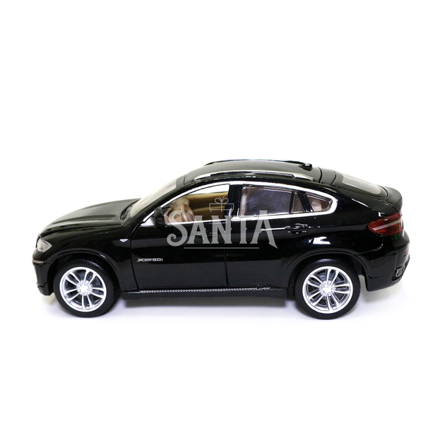 Игрушечная машинка металлическая BMW X6 Автопром БМВ Х6 джип черный звук свет 15*6*5 см (68311) - Фото 3 Игрушечная машинка металлическая BMW X6 Автопром БМВ Х6 джип черный звук свет 15*6*5 см (68311) - изображение 3