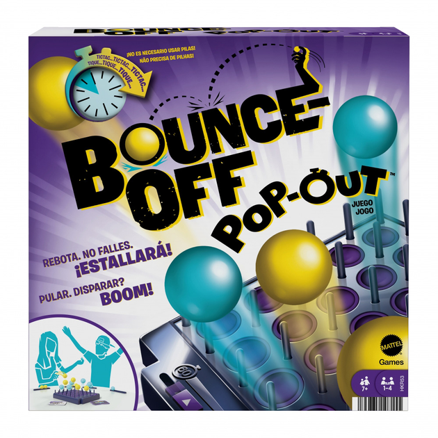 Настільна гра Mattel Bounce-Off Pop-Out (194735107155) - зображення 1