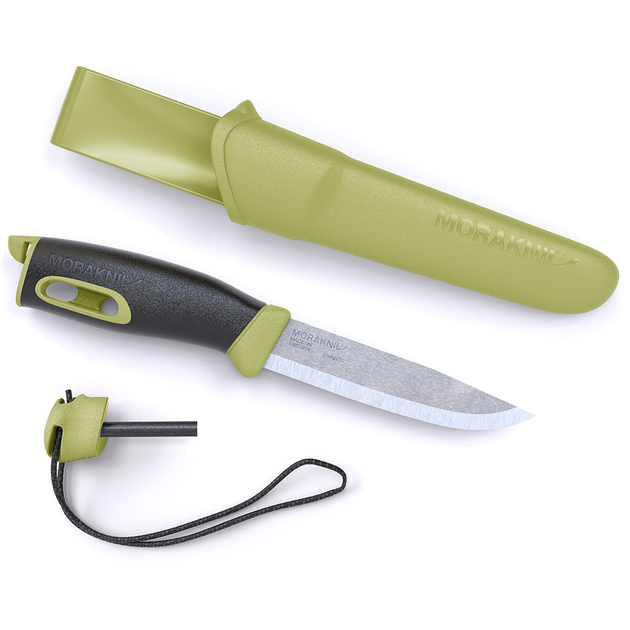 Ніж Morakniv Companion Spark (S) Green нержавіюча сталь MoraKniv 23,8 см (sad0001391) Світло-зелений - зображення 1