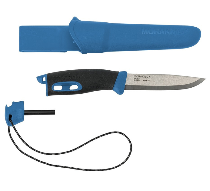 Нож Morakniv Companion Spark Blue нержавеющая сталь MoraKniv 23,8 см (sad0001379) Светло-синий - изображение 1