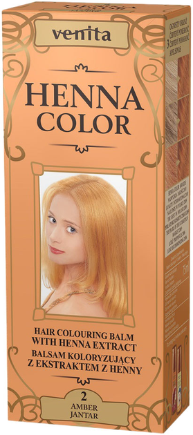 Balsam koloryzujący z ekstraktem z henny Venita Henna Color 2 Jantar 75 ml (5902101710657) - obraz 1