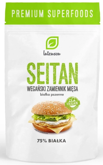 Пшеничний протеїн Intenson Веганська заміна м'яса Seitan 150 г (5902150289173) - зображення 1