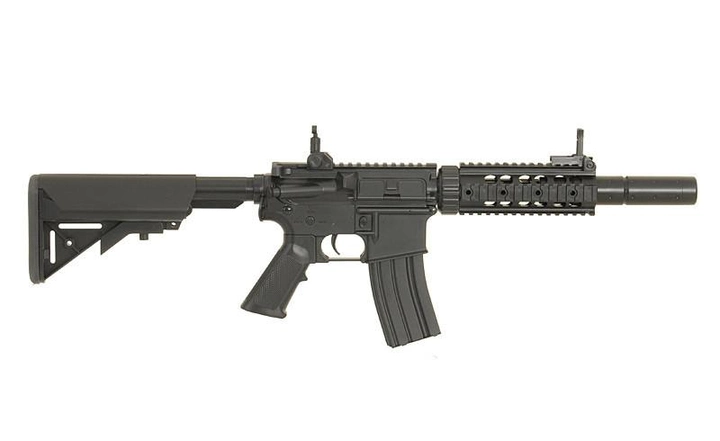 Карабін M4 CQB with silencer ABS CM.513 – Black [CYMA] - зображення 2
