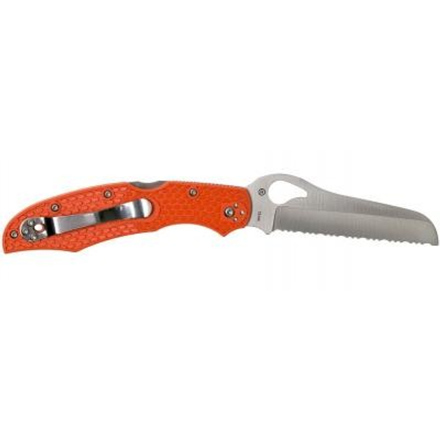 Ніж Spyderco Byrd Large Rescue 2, серрейтор, orange (BY17SOR2) - изображение 2