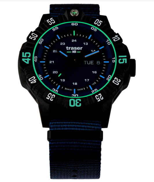 Швейцарские Мужские Часы Traser P99 Q Tactical TS Blue 110724 - изображение 3