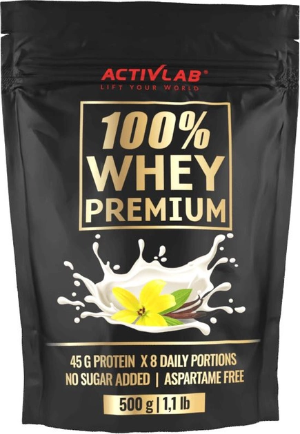 Протеїн ActivLab 100% Whey Premium 500 г Ваніль (5907368801445) - зображення 1