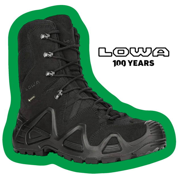 Высокие тактические ботинки Lowa zephyr hi gtx tf black (черный) UK 13/EU 48.5 - изображение 2