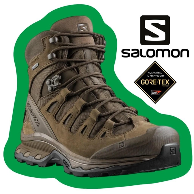 Черевики тактичні Salomon Quest 4D GTX Forces 2 Earth Brown EN (коричневий) UK 6.5/EU 40 - зображення 2