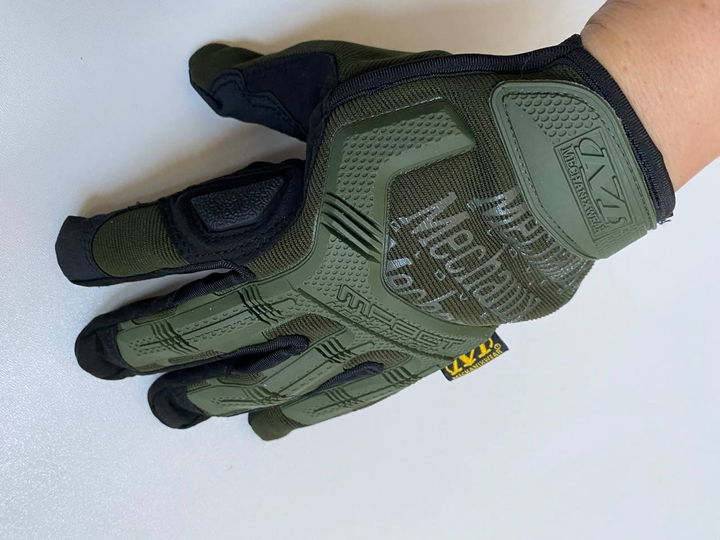Тактические перчатки с пальцами олива размер ХL - изображение 2