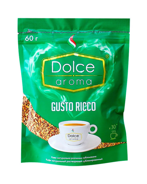 Кофе растворимый Dolce Aroma Gusto Ricco 60 г (4820093481434) - изображение 1