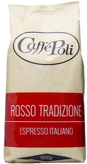Акція на Кава в зернах Caffe Poli Rosso Tradizione 1 кг від Rozetka