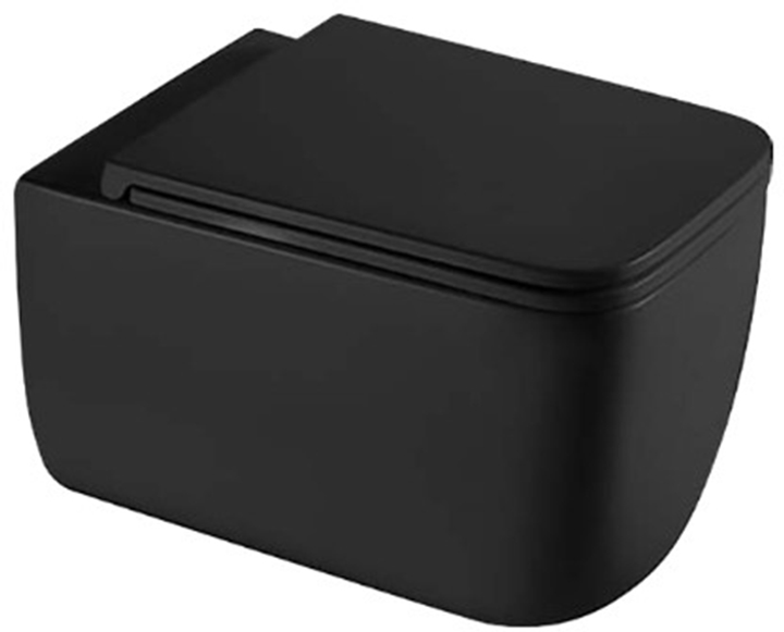 Унитаз подвесной KOLLER POOL Kvadro Start KS-0530-QW-MB с сиденьем Soft ...