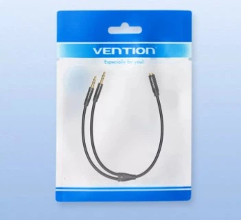 Переходник-разветвитель Vention Сплиттер 3.5мм с микрофоном 0.3M Metal Black (BBUBY) - Фото 7 Переходник-разветвитель Vention Сплиттер 3.5мм с микрофоном 0.3M Metal Black (BBUBY) - изображение 7