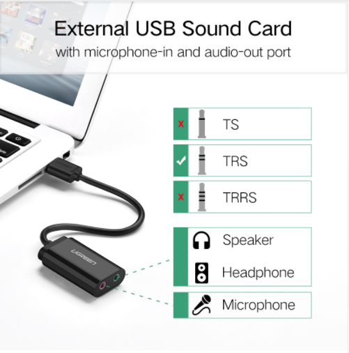 Карта звуковая Ugreen USB 2.0 внешняя (30724) - изображение 15