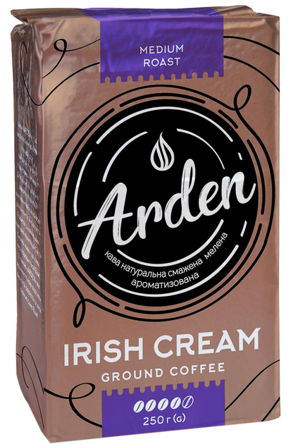 Акція на Кава Arden Irish Cream натуральна смажена мелена ароматизована 250 г від Rozetka