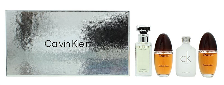 Zestaw damski Calvin Klein Mini Set Eternity Woda perfumowana damska 15 ml + CK One Woda toaletowa damska 15 ml + Obsession Woda perfumowana damska 2x15 ml (3616303455378) - obraz 1