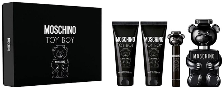 Zestaw prezentowy męski Moschino Toy Boy Perfumy w sprayu 100 ml, 4 elementy (8011003885718) - obraz 1