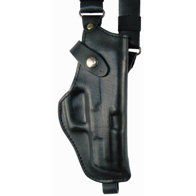 Кобура Медан до Glock 17 оперативна шкіряна формована двошарова з комбінованим кріпленням ( 1001 Glock 17 вертикальна) - зображення 1