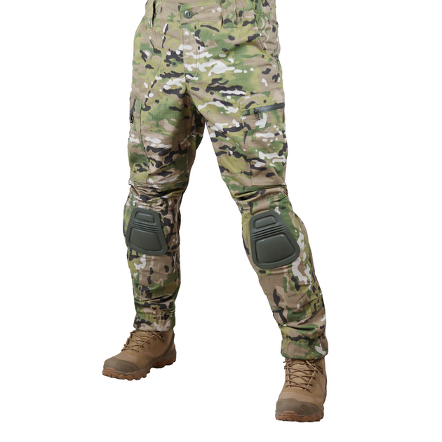 Штани тактичні захист колін теплі на флісі Caprice 50р Мультикам - изображение 1