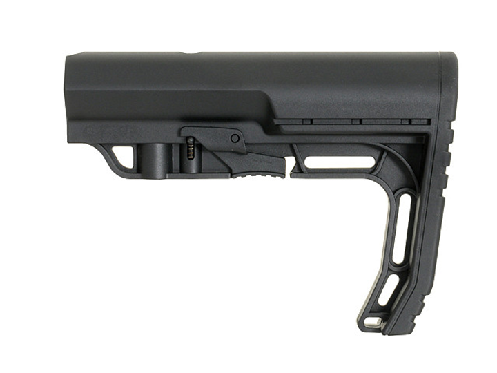 Минималистичный приклад винтовочный AR/M4 - Black [Big Dragon] (для страйкбола) - изображение 1