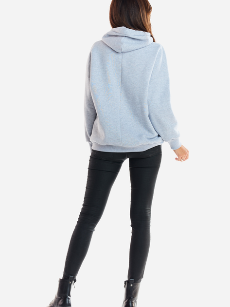 Bluza damska z kapturem kangurka Infinite You M223 S-M Szara (5902360546110) - obraz 11