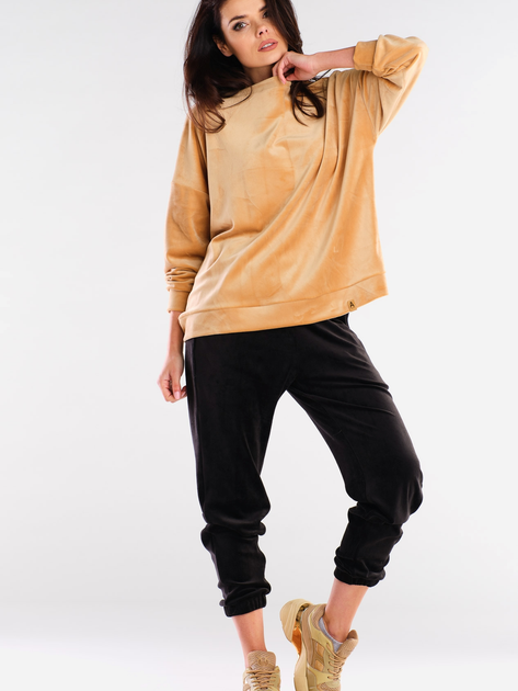 Spodnie dresowe damskie Awama A411 1132546 S Czarne (5902360553545) - obraz 4