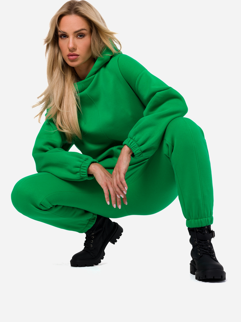 Bluza damska z kapturem krótka Made Of Emotion M759 S-M Zielona (5905563713808) - obraz 5