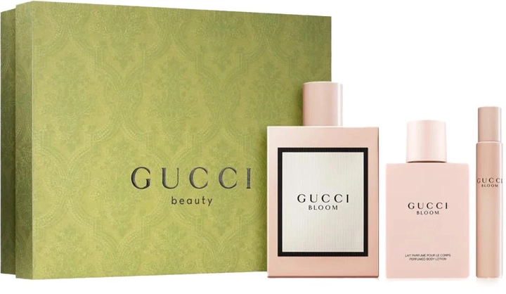Zestaw damski Gucci Bloom Woda perfumowana damska 100 ml + Balsam do ciała 100 ml + Woda perfumowana damska 10 ml (3616303464912) - obraz 1