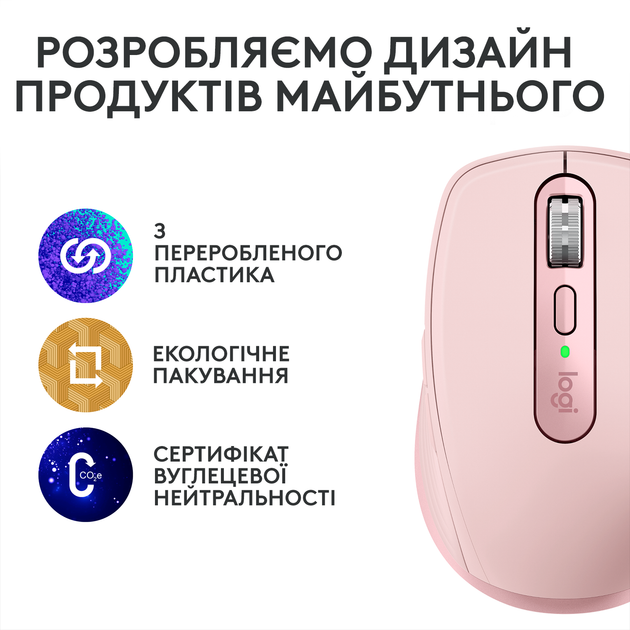 Мышка Logitech MX Anywhere 3S Bluetooth Rose (910-006931) - изображение 10