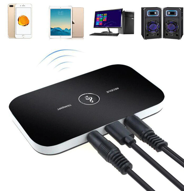 Bluetooth аудио ресивер/трансмиттер Vikefon BT-B6 2 в 1 с аккумулятором - изображение 3