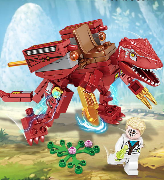 Дитячий набір 4 в 1 конструктор SEMBO Dinosaur World 205040 ( 410 дет ) для дітей 6+ - Фото 6 Дитячий набір 4 в 1 конструктор SEMBO Dinosaur World 205040 ( 410 дет ) для дітей 6+ - зображення 6