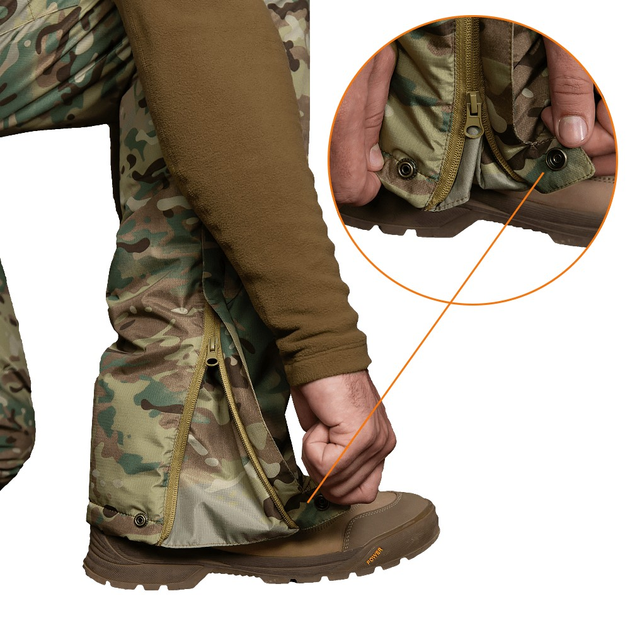 Зимові штани Patrol Dewspo RS Multicam /Тактичні зимові штани /Військові штани камуфляж/ Утеплювач TEMPLOFT, M - зображення 2
