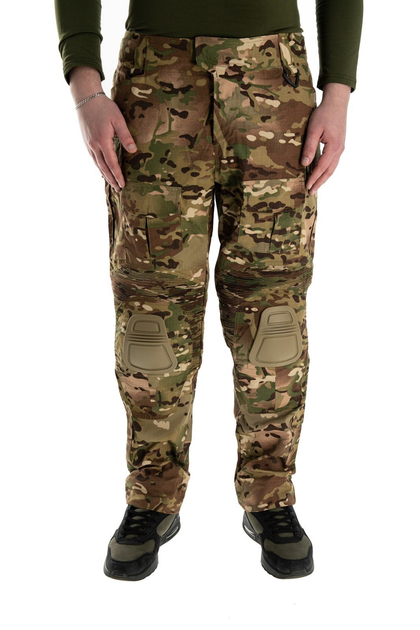 Тактичні штани з наколынниками ЗСУ XL Мультикам - зображення 1