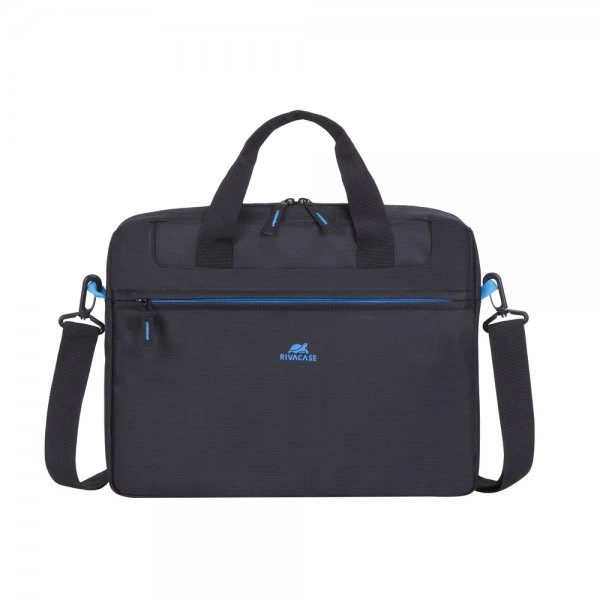 Сумка для ноутбука 14", серія "Regent", тканина, чорний RIVACASE 8027 (Black) - Фото 2 Сумка для ноутбука 14", серія "Regent", тканина, чорний RIVACASE 8027 (Black) - зображення 2