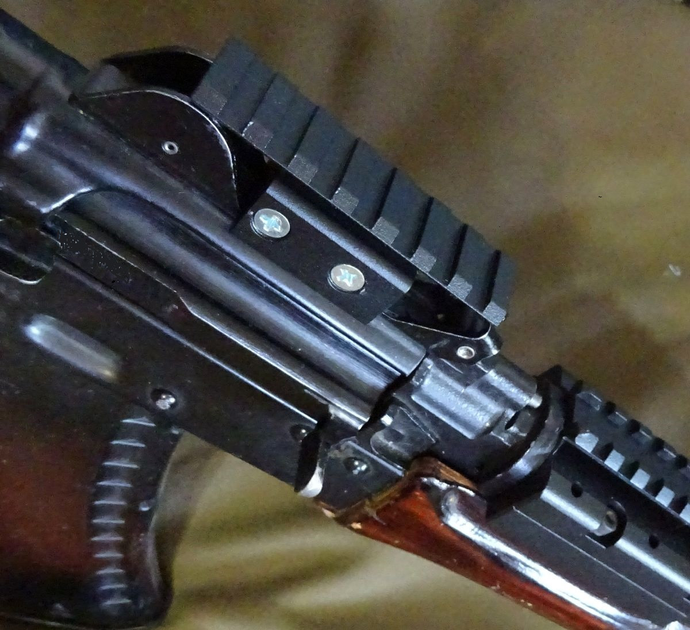 Планка Пикатинни (Вивера) для АКСУ, АК-74у Тип 1 длина 75 мм - изображение 2