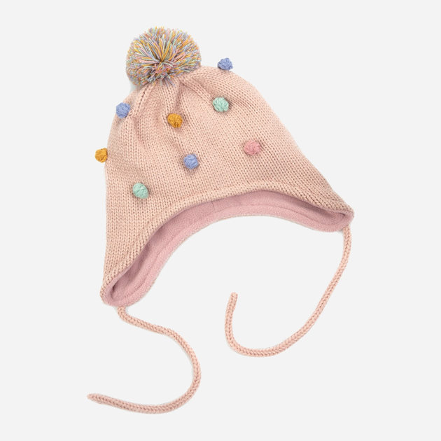 Зимовий комплект (шапка-вушанка + шарф-снуд) дитячий Art Of Polo Cz23305-1 One Size Рожевий (5905602900831) - зображення 2